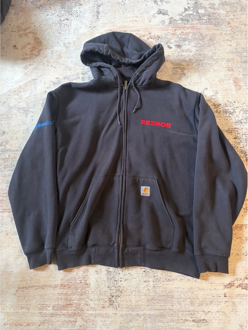 Carhartt zip up hoodie black